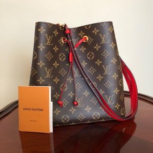 Louis Vuitton Neo noe Red Monogram Shoulder Bag